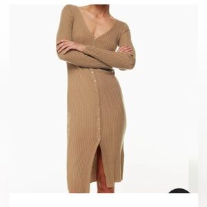 Babaton Avalon Ribbed Long Sleeve Dress